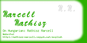 marcell mathisz business card